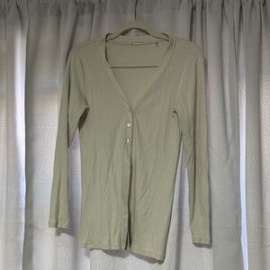 Elie Tahari Light Gray Long Sleeve Top